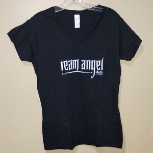 Team Angel Buffy The Vampire Slayer T-Shirt XL Black Nwot
